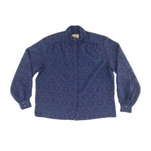 Country Sophisticates Pendleton Womens Dress Shirt 16 Purple Red Long Sleeve